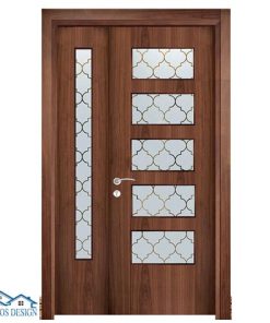 درب اطاق خواب کلاسیک شیشه خور کد MT3110