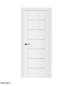 درب اتاق خواب با طراحی مدرن خط‌دار کد 1064