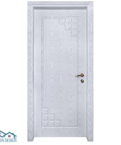 درب داخلی سفید MDF روکش راش کد 1506