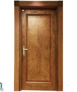 درب ورودی لابی چوبی با راش گرجستانی کد 3074