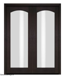 درب اتاق نشیمن شیشه‌خور کلاسیک کد 1103