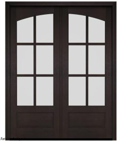 درب شیشه‌دار چوبی با روکش پلی اورتان کد 1198