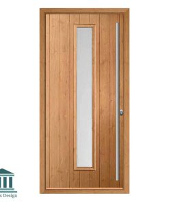 درب کلاسیک شیشه خور طرح انگلیسی کد 1569