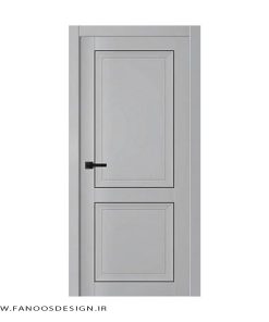 درب چوبی کلاسیک اتاق دو قاب کد 1197