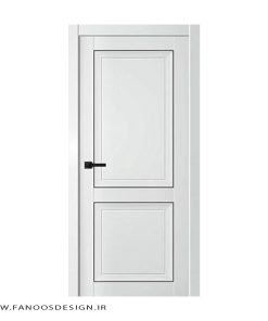 درب چوبی کلاسیک اتاق دو قاب کد 1197