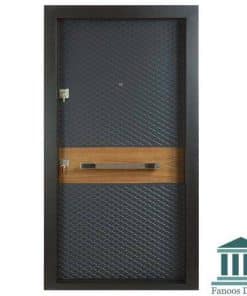 درب ضد سرقت ترکیبی راش و پوششی شیاری کد 1214