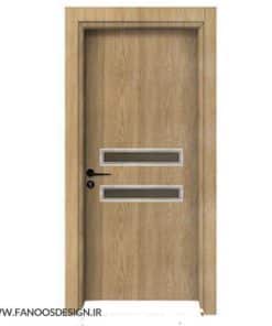 درب ضدآب پلی وود قاب شیشه کد 1230