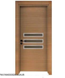 درب ضدآب قاب شیشه اب پلی وود کد 1229