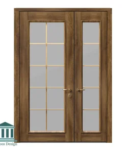 درب ورودی چوبی آپارتمان کد 1095