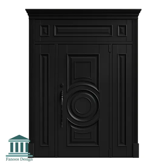 درب ورودی چوبی لاکچری کد 1093 2 درب ورودی چوبی لاکچری کد 1093