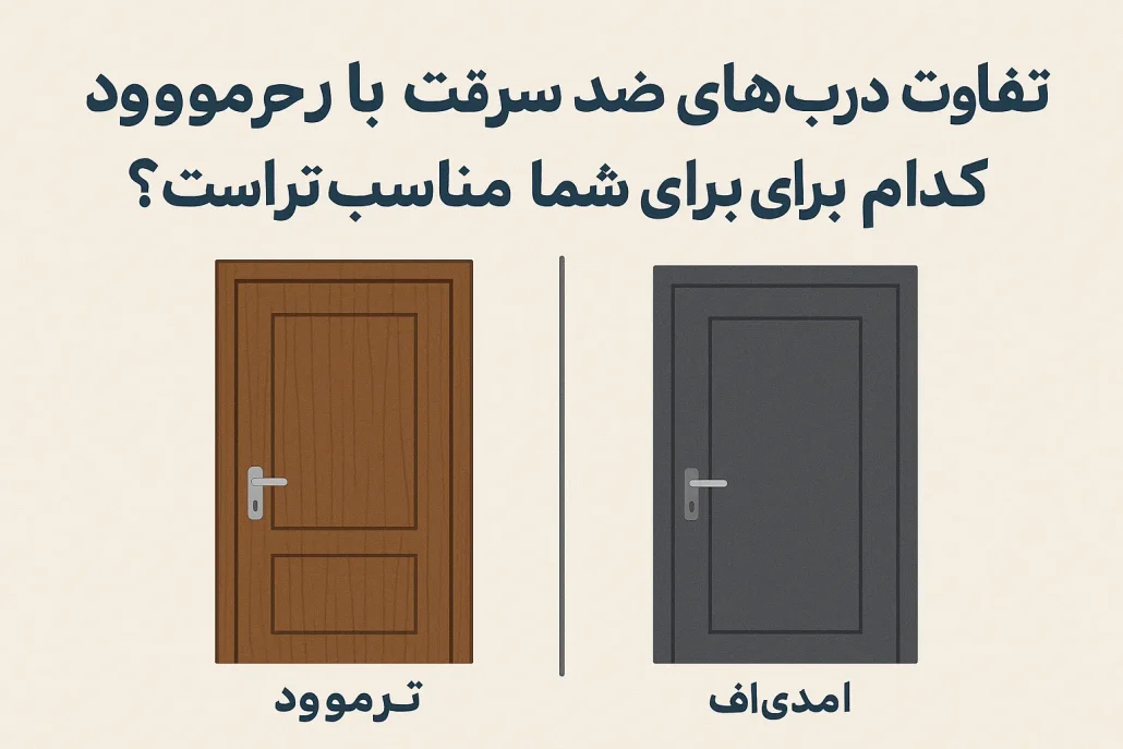تفاوت دربهای ضد سرقت با روکش ترموود و امدیاف: کدام برای شما مناسبتر است؟ 1 تفاوت دربهای ضد سرقت با روکش ترموود و امدیاف: کدام برای شما مناسبتر است؟